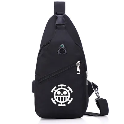 Men Sling Bag Chest Anime One Piece Backpack Trafalgar Law Shoulder Bag Satchel • $22.50