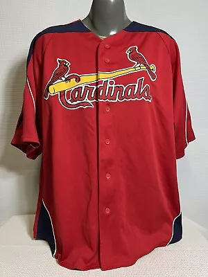 St Louis Cardinals MLB Mens XL Majestic Jersey Thick Stitch #27 Scott Rolen • $36.95