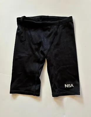 NSA Men's Swimming Jammer - Black Size S  waist Size 24-26 NWT • $13.22