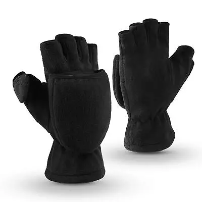 Winter Gloves 3M Thinsulate Fingerless Convertible Thermal Mittens Insulated ... • $27.40