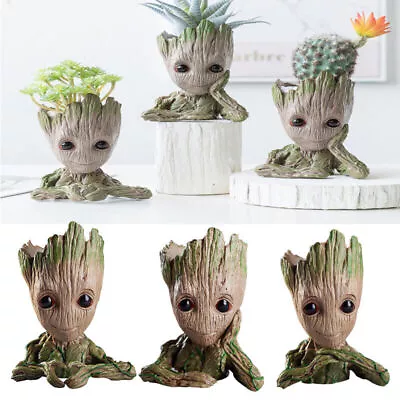 Pen Pot Holder Baby Groot Flower Pot Succulent Planter Guardians Of The Galaxy • £6.99