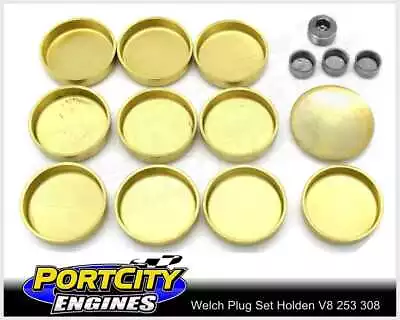 Welch Welsh Brass Core Plug Kit Set For Holden V8 253 308 355 5.0L 5.7L WPK-H308 • $59.95