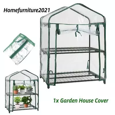 Garden Green House Warm Mini Greenhouse Flower Plants Gardening 2 Tier PVC Cover • $12.52