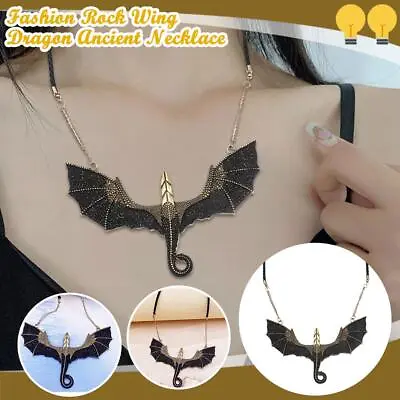 Fly Dragon Pendant Chain Necklace Mens Women Jewelry: Sell • $5.18