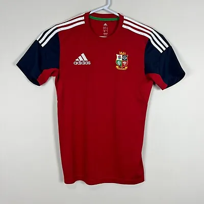 $24.99 • Buy British & Irish Lions Adidas Red Training Rugby Union Tee T Shirt Mens Small S