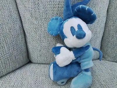 Disney Mickey Mouse Store Exclusive Blue Baby Rattle 6  Plush Soft Toy • £4
