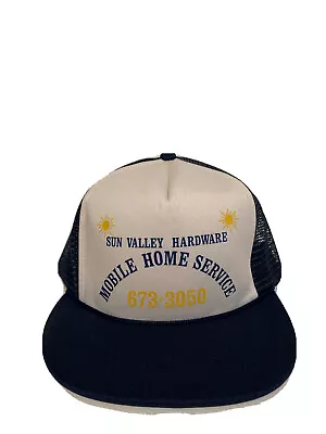 NEW Vintage Sun Valley Hardware Mobile Home Service Snapback Trucker Hat • $12.50