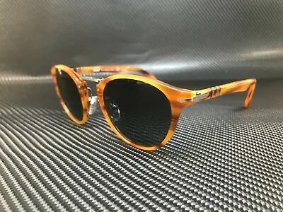 $208.80 • Buy PERSOL PO3108S 960 S3 Striped Brown Round Men's Polarized 49 Mm Sunglasses