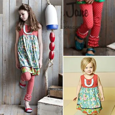 Matilda Jane Original Red Schoolhouse Dress And Firecracker Leggings 2/4 • $65