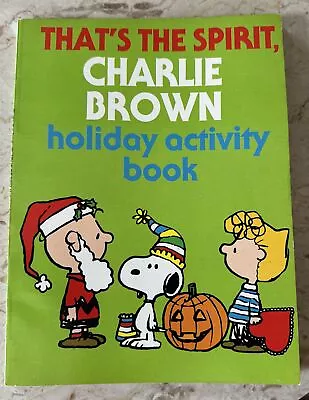 Vintage 1980 Charlie Brown Peanuts Coloring Activity Book Unused • $16.99