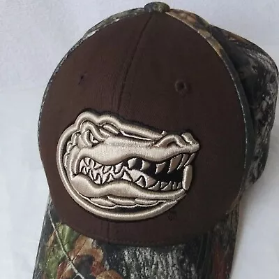 Florida Gators Hat Camo Camouflage Strapback Mesh Trucker Cap Brown • $17.39