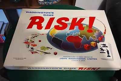 Waddington's Risk! Board Game - Boxed & Complete - 1968 - Excellent Condition • £20