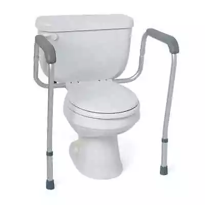 Medline Toilet Safety Rails Easy Installation Height Adjustable Legs • $30.88