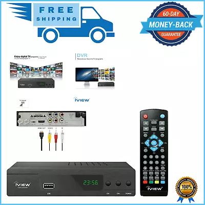 HDTV DIGITAL TV CONVERTER BOX DVR Live Recorder PVR Tuner HDMI 1080p Cable Less • $42.79