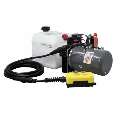 Double Acting Hydraulic Pump For Dump Trailers KTI - 12VDC - 3 Quart Reservoir • $370