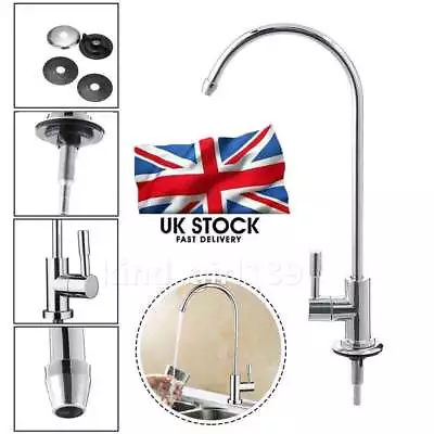 £10.96 • Buy 1/4  Mini Luxury Swan Neck Tap Zinc Alloy Faucet For Drinking Water Filter UK