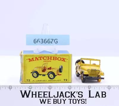 Standard Jeep 72 Lesney Matchbox Series 1960's Made In England • $23.65