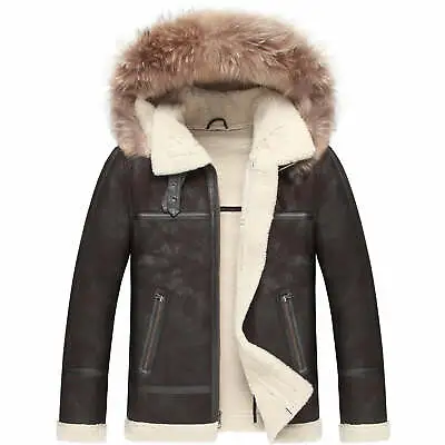 Mason & Cooper Men's B3 Faux Shearling Jacket With Zip Out Hood • $284.90