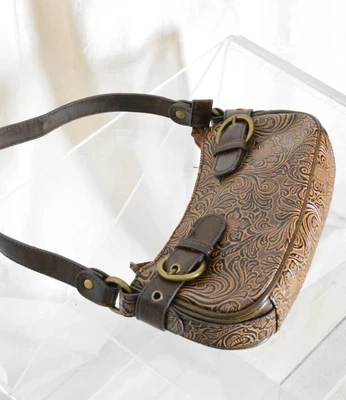 £67.94 • Buy Vintage 90s Levis Brown Flower Western Style Small Retro Shoulder Bag