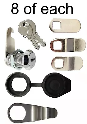 $49.99 • Buy 8x Admiral 1 Inch RV Compartment Door Cam Lock Camper Trailer Storage Door Lock