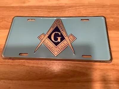 Collectible Licensed Masonic Lodge Logo License Plate 3 Years Old • $14.95