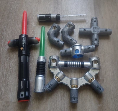 $34.95 • Buy Hasbro Star Wars LOT- 2015 Blade Builders Parts/Connecters, Kylo Ren Lightsaber