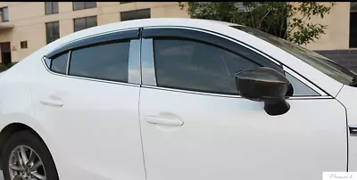 Fits For Mazda 6 2014-2017 Window Visor Vent Shades Sun Rain Guard 4PCS • $95.58
