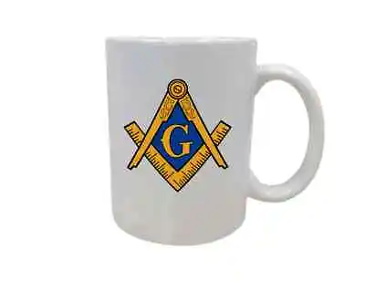 Free Mason Masonic Classic Symbol Square & Compass Secret Gift Coffee Mug Cup • $22