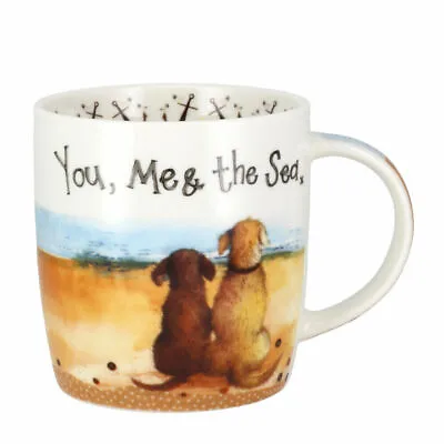 Alex Clark Mug You Me And The Sea Beach Dogs Nautical Print China Coffee Cup • £12.80