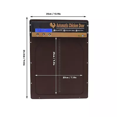 £86.53 • Buy Automatic Battery Operated Chicken Coop Door Auto Chicken Coop Door Opener