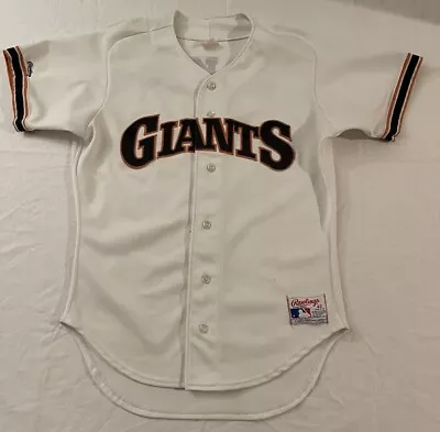 Vintage San Francisco Giants Jersey Rawlings Size 42 Custom Name Baker   • $50