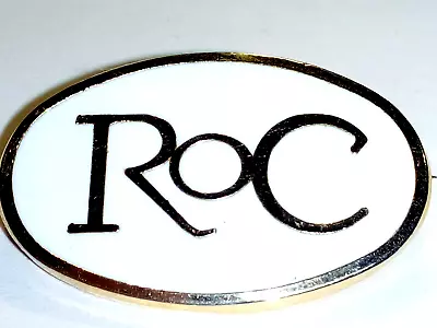 Vintage ROC Cosmetics Skincare Manhattan Windsor Birmingham England Lapel Pin • $21.34