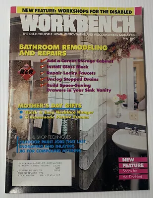 Workbench Magazine Vintage Woodworking Home Improvement 90s May 1993 • $9.99
