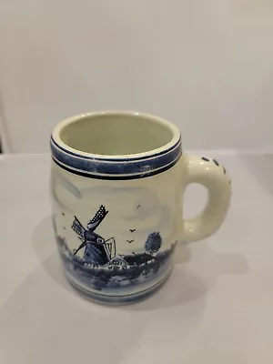 Vintage Heineken Hand Painted Delft Blue Stein Beer Mug Made In Holland • $9.60