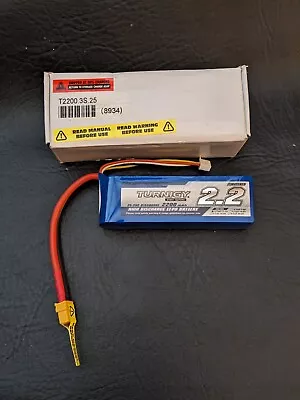 Turnigy 2200mAh 3S 11.1 V 3 Cell 25C LIPO Battery TRX TRAXXAS RC NEW • £21.59