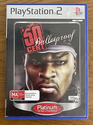 50 CENT BULLETPROOF PS2 2005 Platinum Playstation 2 Complete With Manual Tested • $32.50
