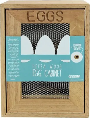 2 Tier Wooden Chicken Egg Holder Egg Cabinet Cupboard Kitchen Storage Rack 12Egg • £17.49