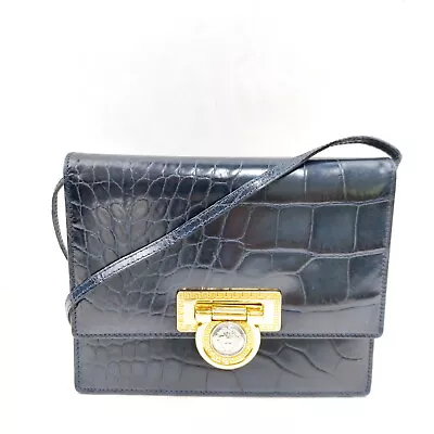 VERSACE Crossbody Bag  Black Leather 3254978 • $16.50