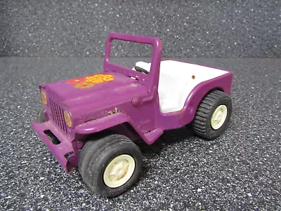 Vintage Metal Tonka Purple Jeep- Groovy Flower Power Sticker- Beach Buggy # 1042 • $31.95