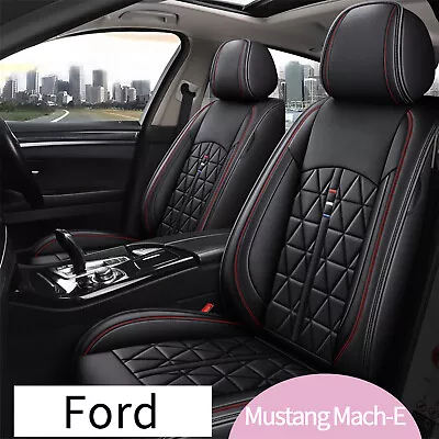 For Ford Mustang Mach-E 2021-2023 2-Seat Covers Faux Leather Front Seat Cushion • $92.39