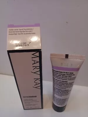 Mary Kay Matte Wear Foundation Beige 7 Discontinued New • $40.95