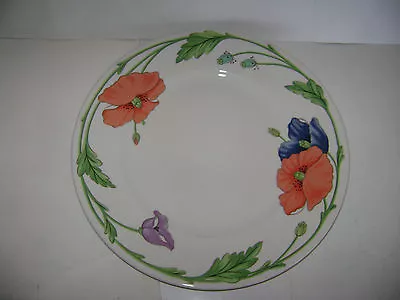 Villeroy & Boch Anno 1748 GERMANY AMAPOLA Dinner Plate 10 1/2  Poppies RARE • $59.99