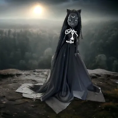OOAK Repaint Monster High Doll Catty Noir Black Hair Custom Made Dark Goth • $190