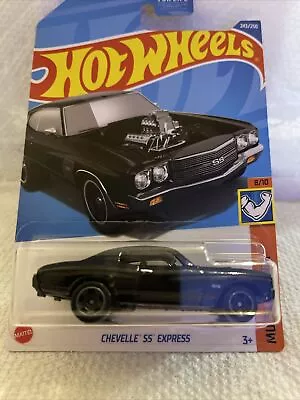 2022 Hot Wheels Black Chevelle SS Express 243/250 Muscle Mania 8/10 • $2