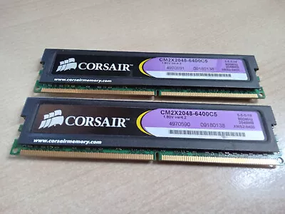 4 GB ( 2 X 2 GB )  DDR2 800 PC2-6400 RAM - Corsair XMS2 • £16.50