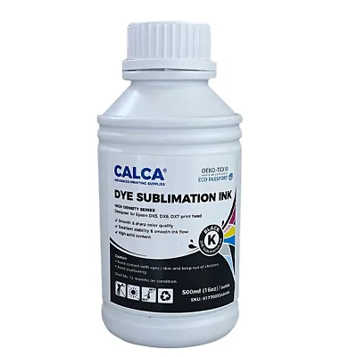 CALCA Ultra Density Series Dye Sublimation Inks 500ml CMYK For Epson Printheads • $22.74