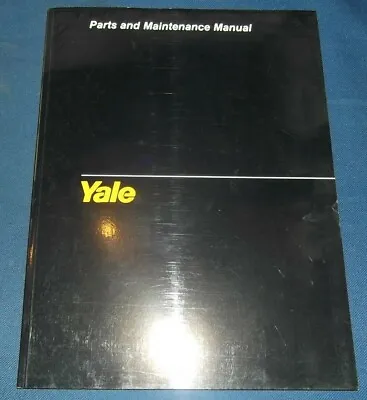 Yale Mp Mpb 040 Ac Forklift Lift Truck Parts Service & Maintenance Manual 1508 • $22.99