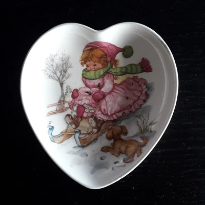 £0.01 • Buy Heron Cross Pottery Heart Shaped Trinket Dish.