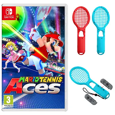 Mario Tennis Aces For Nintendo Switch & Tennis Racket Attachment Accessory • £69.99