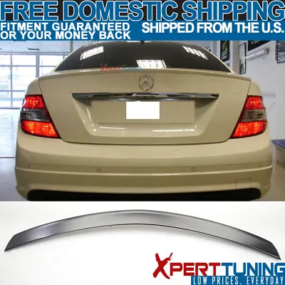 Fits 2008-2013 Benz C-Class W204 AMG Style Rear Trunk Spoiler Wing Lip ABS • $59.99